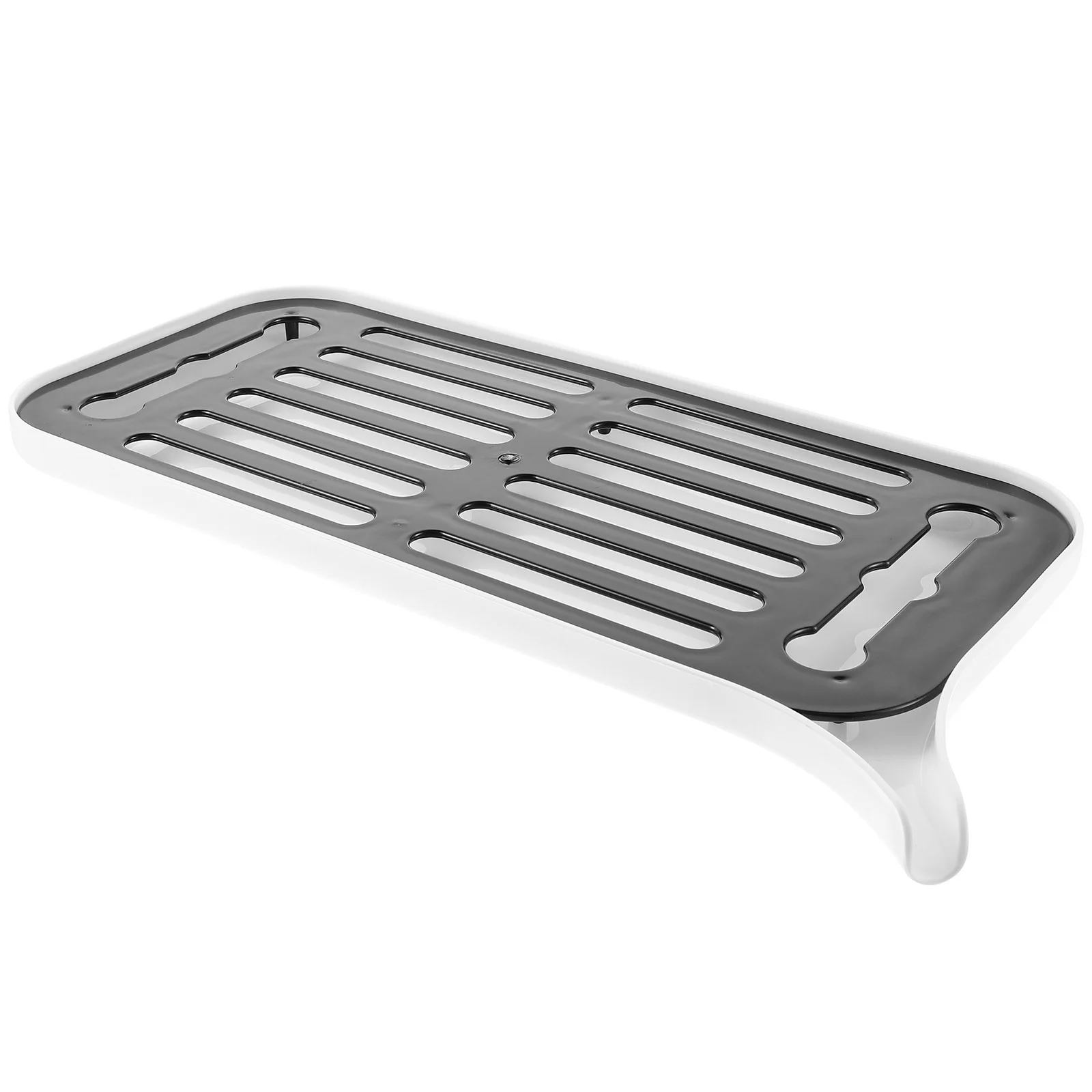 Dish Drain Tray Kitchen Drainer Drying Rack Multi-Functional Diversion Nozzle for Cups Plates Sink Storage Dish Drain Tray