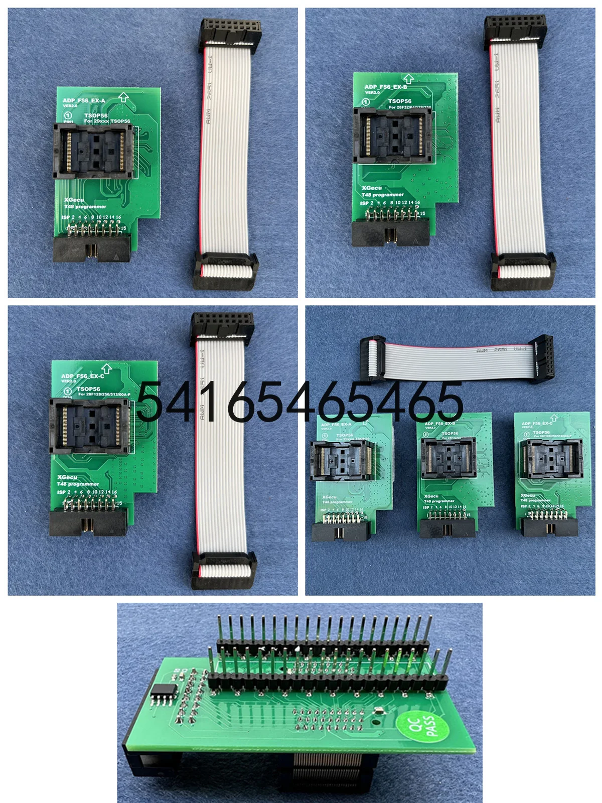 TSOP56 adapter V2 set T48 (TL866-3G) programmer specific