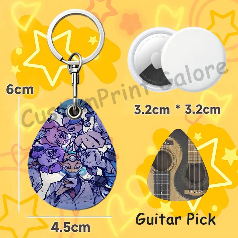 A-Animal H-Hospital RFID NFC Payment Fob Easy To Carry Teardrop-Shaped Leather Card Holder Car Key Fob