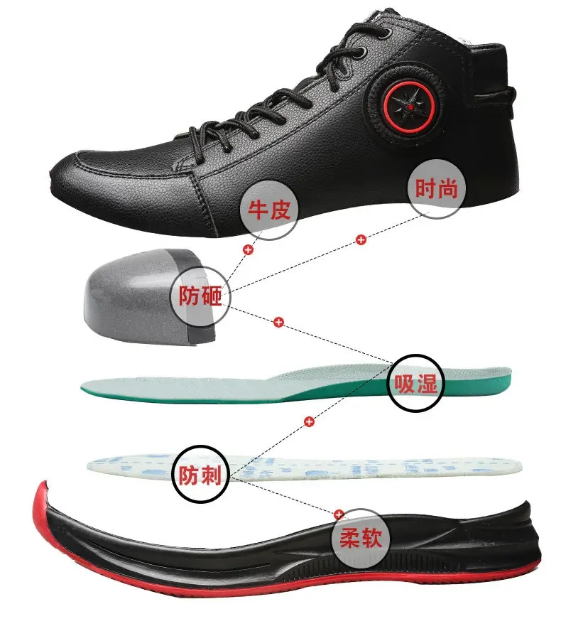 Labor Protection Shoes Are Anti Impact Anti Puncture And Anti Slip And Safe Work Shoes Are Waterproof