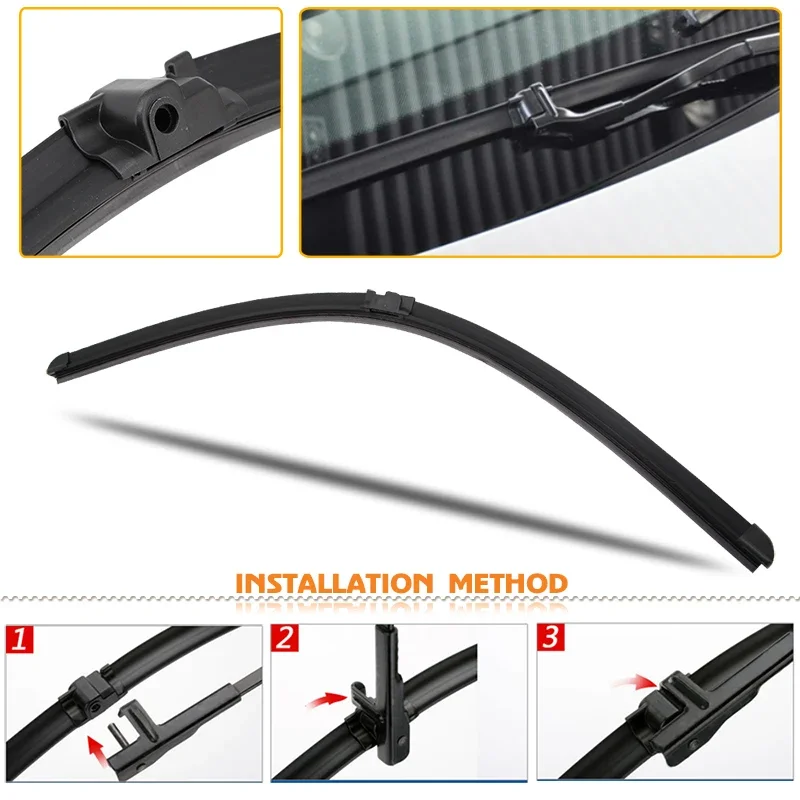 KOSOO For Mercedes Benz C-Class W203 W204 W205 C200 C300 C180 Model Year From 2000 To 2017 Auto Car Windscreen Wiper Blades