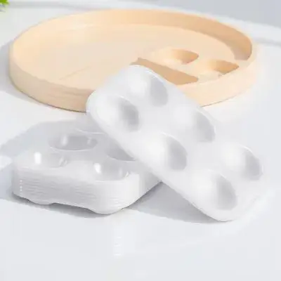 

12Pcs White Plastic Paint Palettes Rectangular 6 Compartments Watercolor Tray for DIY Art Painting Lessons Paint Palettes