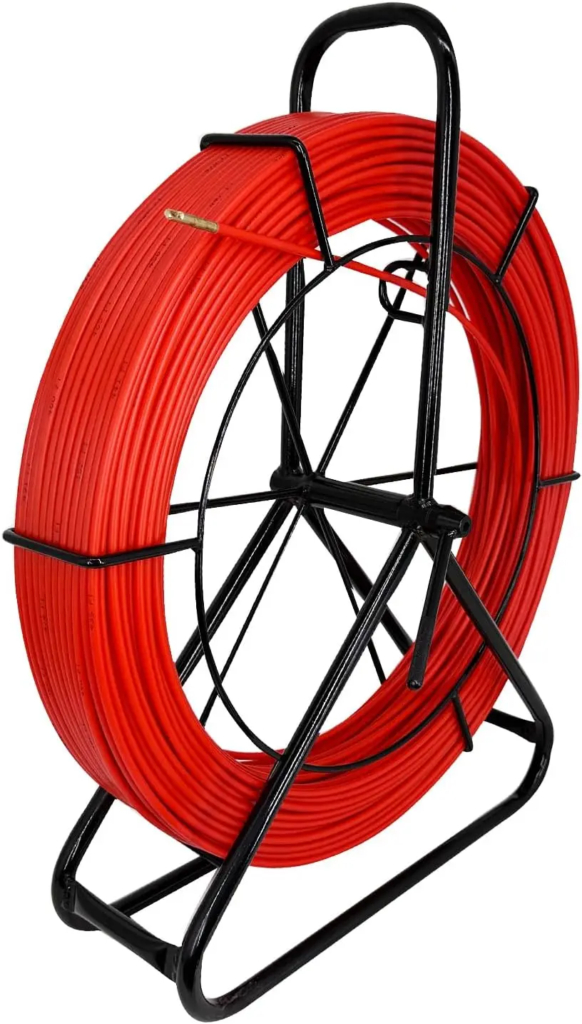 Fish Tape FiViolet Reel Stand, Duct Rodder Cable Puller, Le plus récent, Courir continu, 500FT