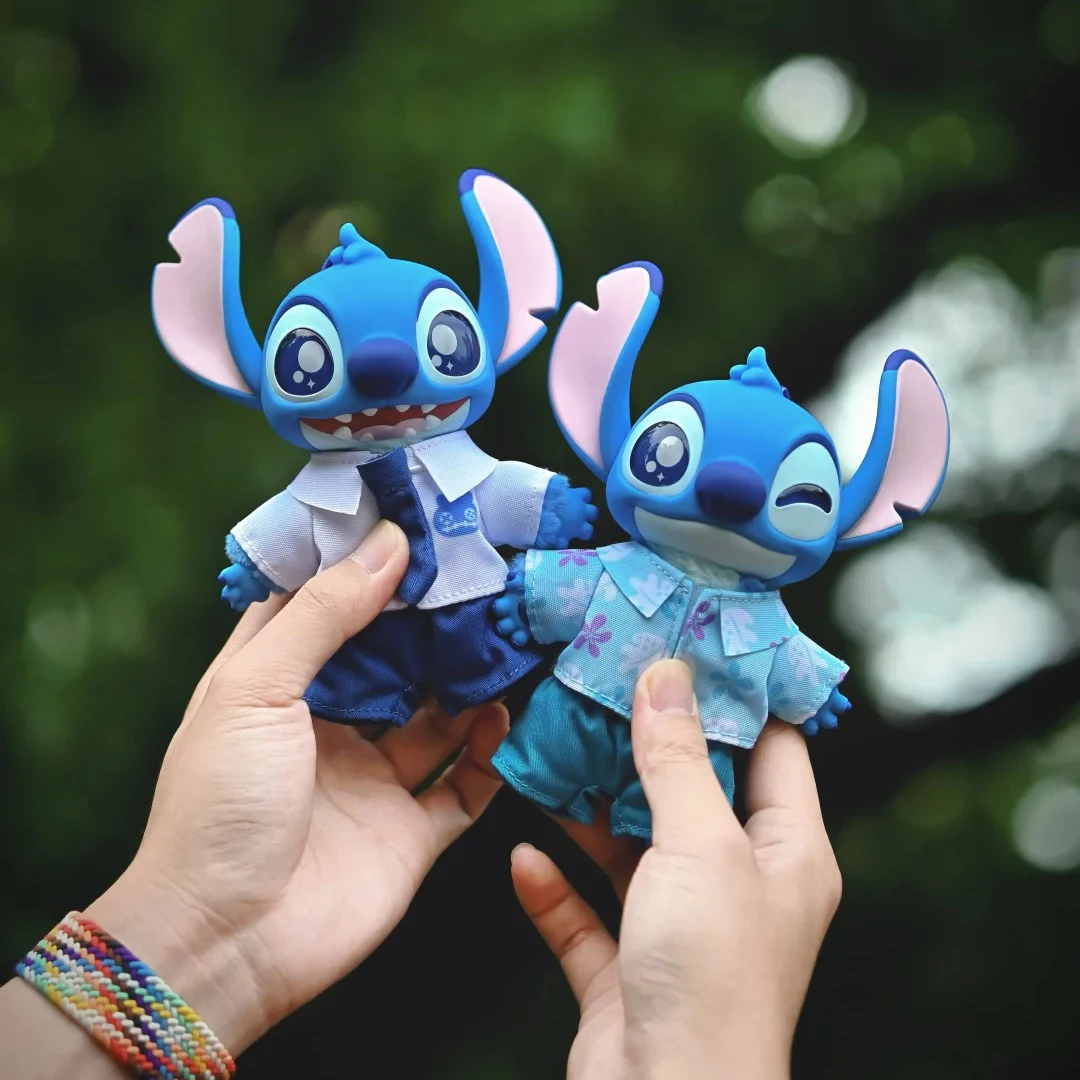 Toptoy Disney Stitch Vinyl Plush Blind Box Trendy Ornament Cute Show Pendant Birthday Gift Bag Decor Collectible Trendy Series