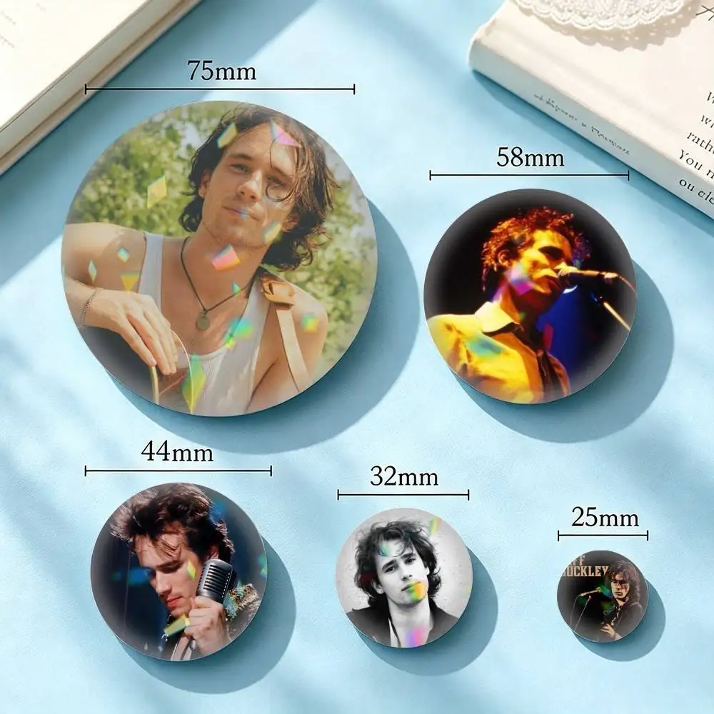 Legendary Songwriter Jeff Buckley-Y 25mm 32mm 44mm 58mm 75mm Brooches Badges Pins for Accessories Gift