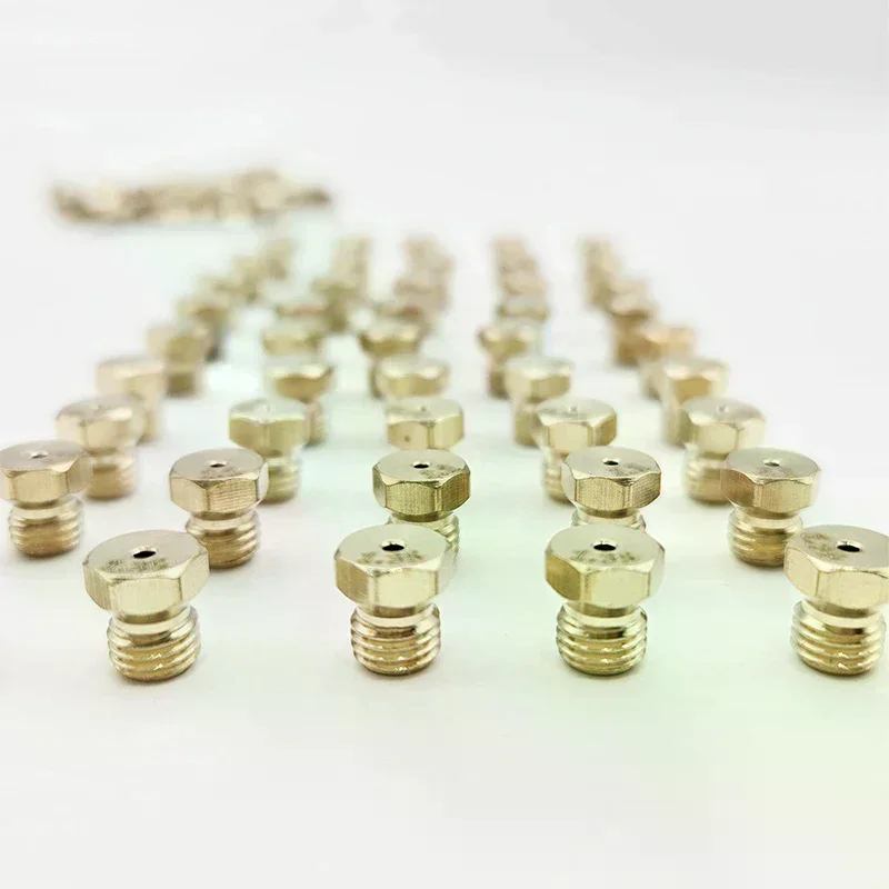 Burner Gas Hob LPG- Conversion Kits Jets Brass Nozzle For Kitchen Gas Stove Brass Nozzle Propane Injector Repair Parts 2Pcs