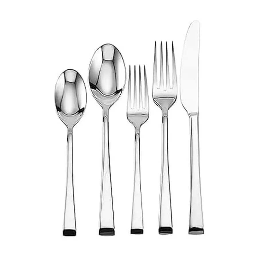 

Rockford 20Piece Flatware Set for 4, 18 0 Stainless Steel Silverware, Includes Forks, Knives, Spoons, Durable Everyday Cutlery S