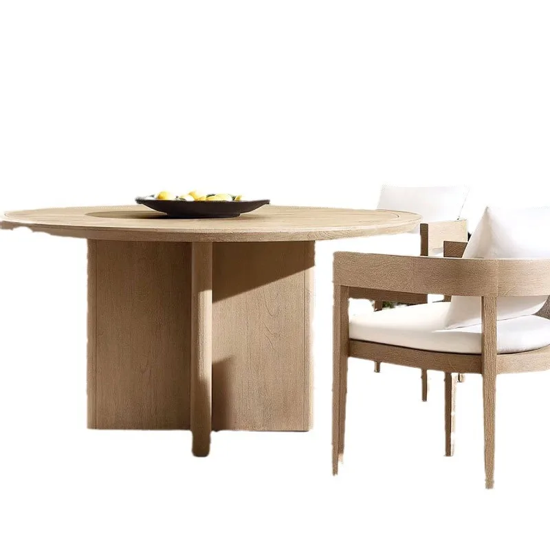 

Customizable outdoor teak sofa hotel dining table and chair combination