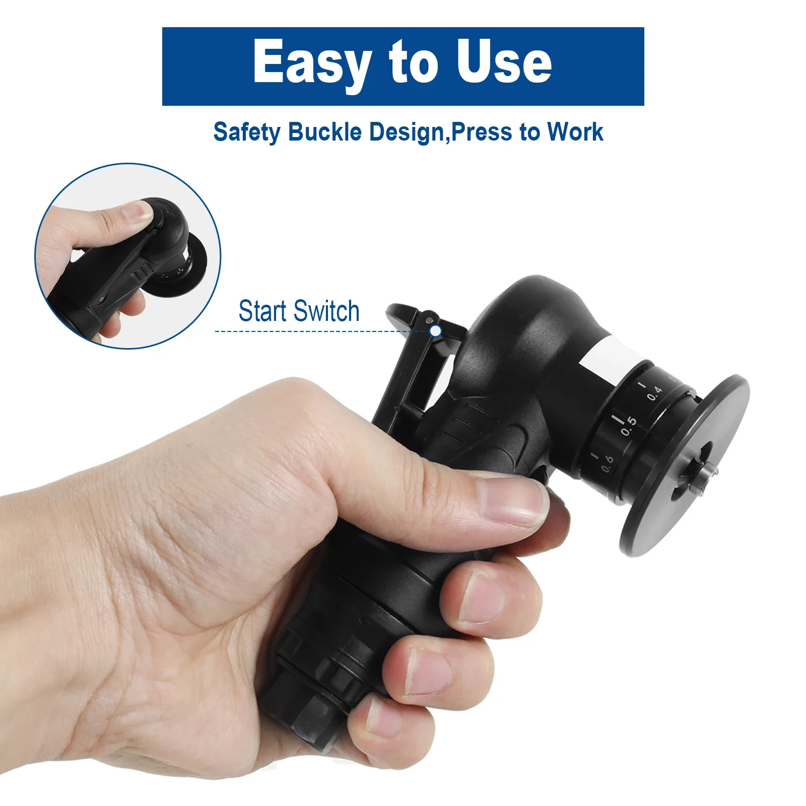 30000 RPM New Mini 45° Pneumatic Chamfering Machine Portable Arc Air Beveling Machine Metal Trimming Machine with 1/4 Inch Air