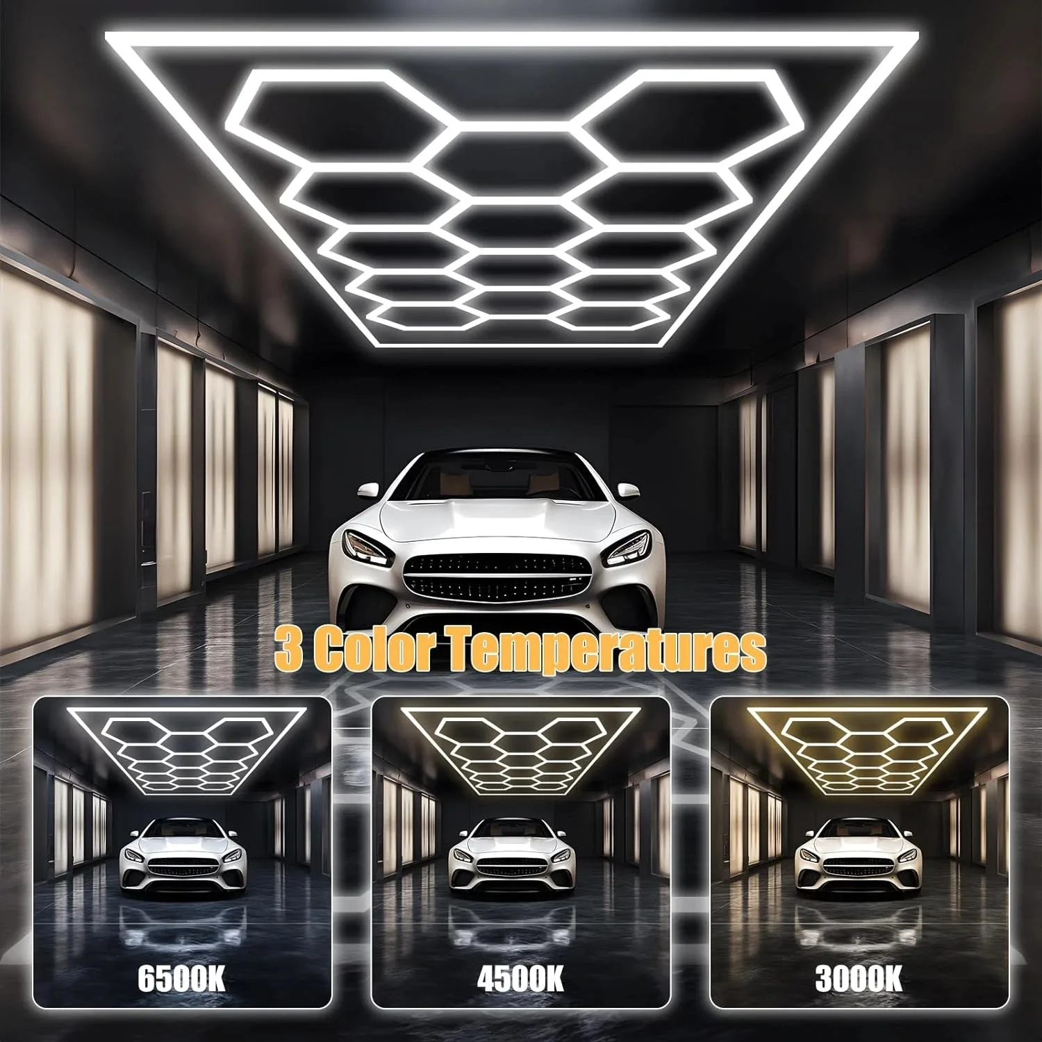 عكس الضوء مسدس ضوء 3000K 4500K 6500K لتقوم بها بنفسك تثبيت عدة العسل أنبوبة ليد لتفصيل السيارة المرآب صالون الحلاقة الصالة الرياضية السقف
