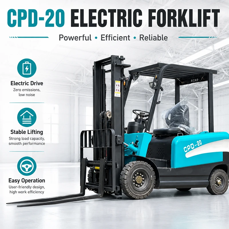 New Arrivals Electric Forklift 2 Ton 2.5 Ton Mini Hydraulic Small Wheel Forklift Narrow Aisle Forklift for Warehouse CE ISO