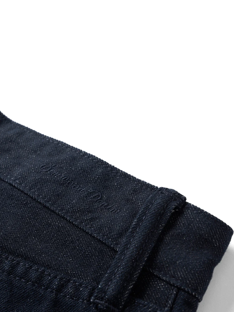 SIMWOOD 2025 ฤดูใบไม้ร่วงใหม่สไตล์กระโปรง 12.5oz ผ้า Super หลวมกางเกงยีนส์ PLUS ขนาดสีเดิม DENIM กางเกง