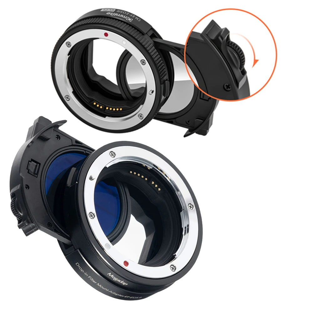 CPL/ND Drop-in Filter + Auto Focus EF-EOSR Lens Mount Adapter Ring for Canon EF Lenses to EOS R R50 R7 R6 R5 R8 R10 Camera Body