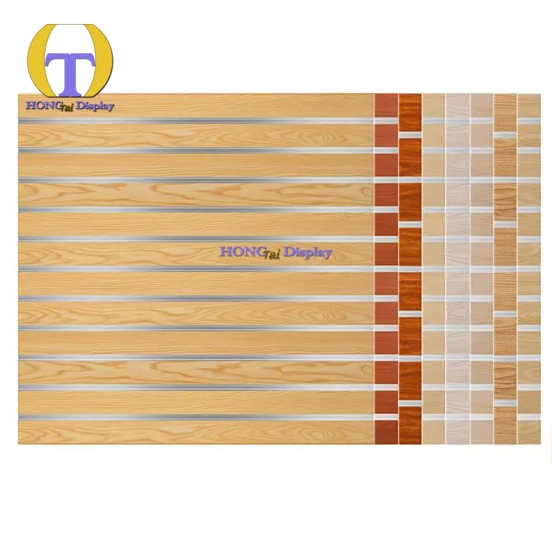 Custom.Professional Manufacturer Display MDF Slatwall With Aluminum Insert for Smoke Shop Slat Wall