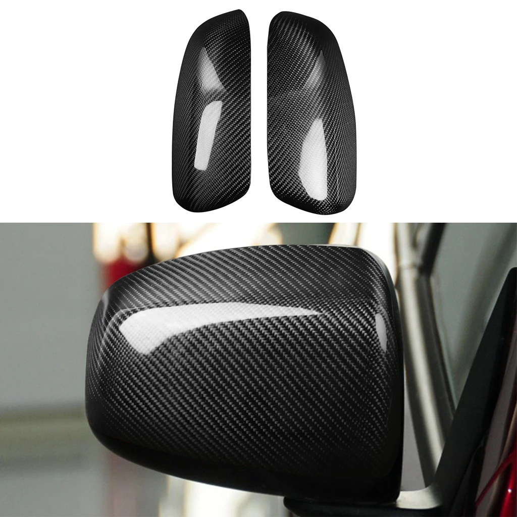 

2PCS Carbon Fiber Rearview Mirror Cover Caps For Mitsubishi Lancer Evolution 10th Sedan EVO X 2008-2016 Car Accessories