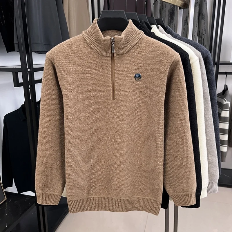 رائجة البيع سستة الكرتون الدب المطرزة رشاقته الرجال متماسكة البلوز الشتاء Hot البيع سترة موضة هوديس ملابس رجالية عادية دافئة