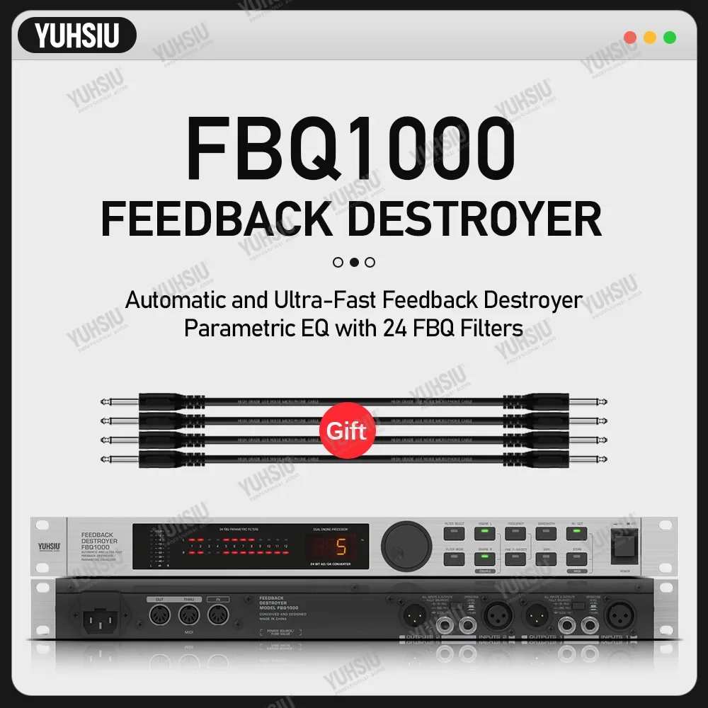 YUHSIU Professional Feedback Destroyer Automatic And Ultra-Fast Performance Stage Automatic Anti-Howling Mic Frequency Shifter