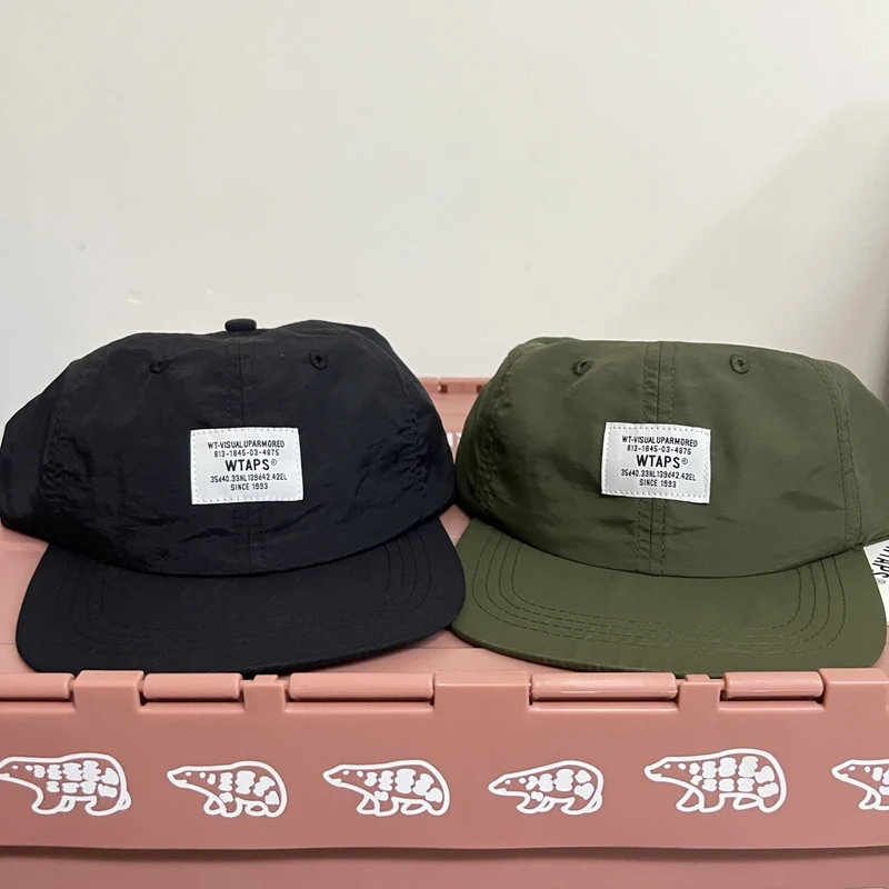 Trend Brand Wtaps Hats Summer Simple Retro Soft Top Short Brim Baseball Cap Wtaps Caps