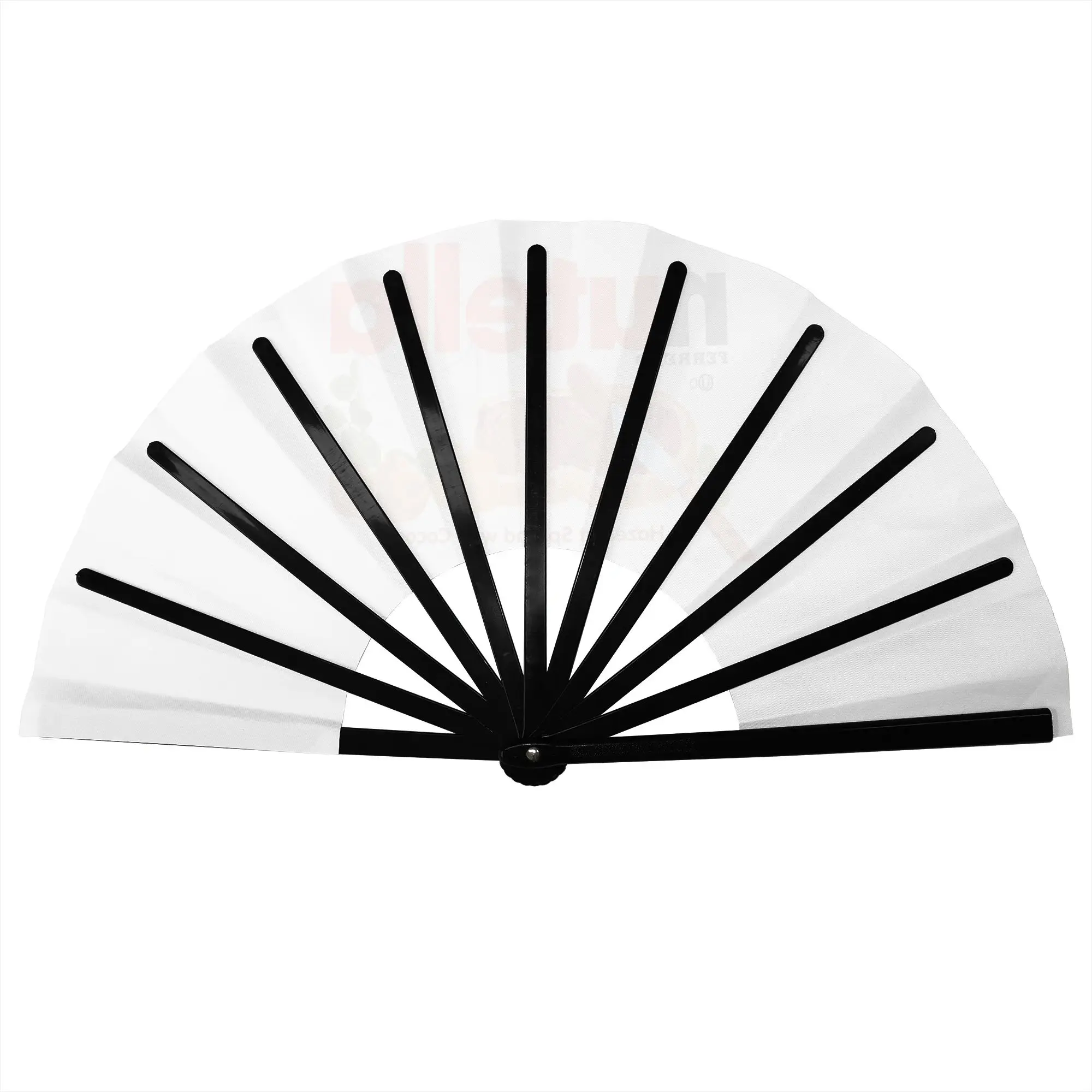 Nutella Hazelnut Cocoa Spread Stylish Hand Fan Women Funny Printed Polyester Fan Trendy For Dancing Gift