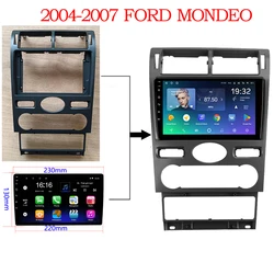 9 inch For FORD MONDEO 3 2004-2007 Car Radio Fascias Android MP5 Stereo Player 2Din Head Unit Panel Frame