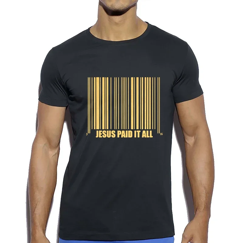 

Мужская футболка с принтом «Иисус Пайд это все», модная забавная уличная одежда с крутым дизайном, мужские футболки с короткими рукавами
