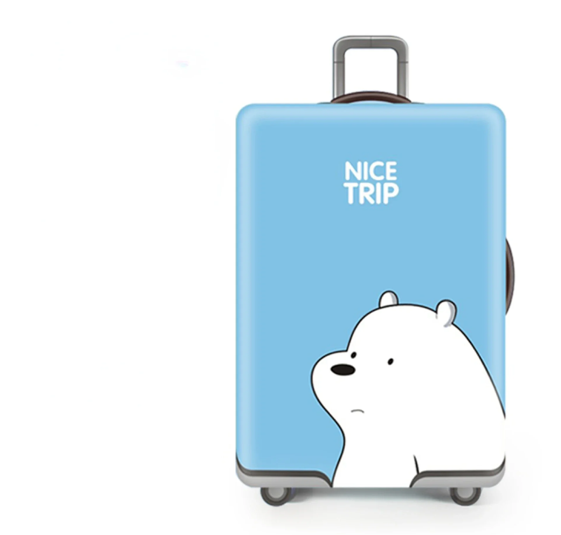 Cute Bear Luggage Cover Travel Suitcase Protector Suit For 18-32 Size Trolley Case Dust Travel Accessories Elasticity Box Sets