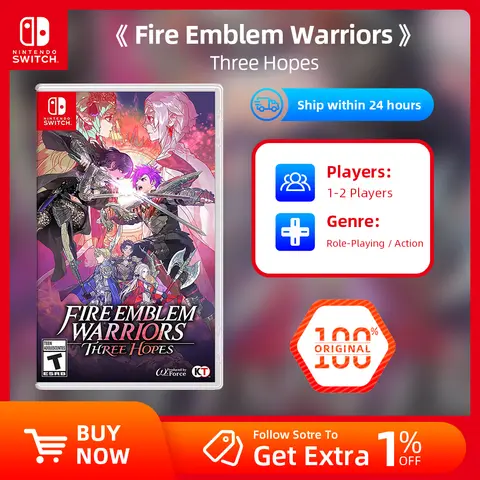 Fire Emblem Warriors Three Hopes  - For Nintendo Switch OLED Lite Action Game Cassette