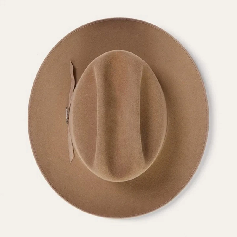Wool Homburg Cowboy Hats Exotic Hat for Women Men Photo Props Western for Men Women Unisex Wear Headwear