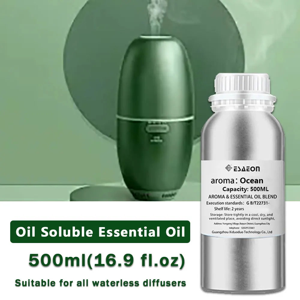 ESAEON 500ml(16.9 fl.oz) Ocean/Gardenia Flower/Hilton Essential Oils - For Aroma Fragrance Machine & Two-Fluid Diffusion Machine