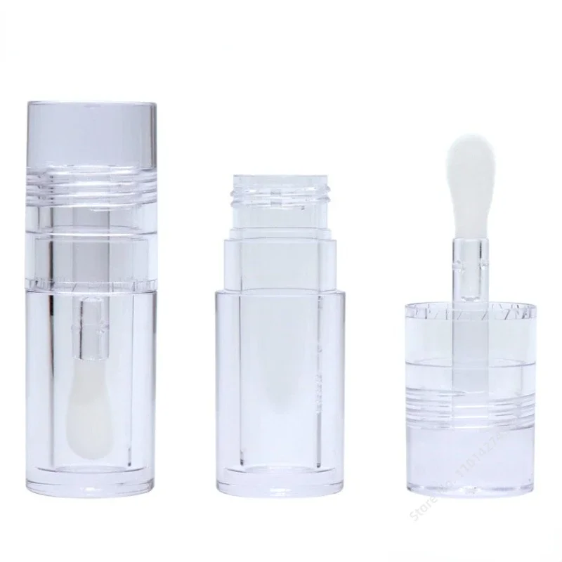 5ML Empty Big Doe Foot on Lip Gloss Tube Transparent Concealer Refillable Bottle Clear Lipstick Bottle Lip Panit Oil Brush