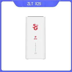 ZLT X25 Por 5G CPE Wireless Router WiFi 6 Dual Band Signal Repeater NSA+SA Mode  Amplifier With Sim Card Slot pk h122-373