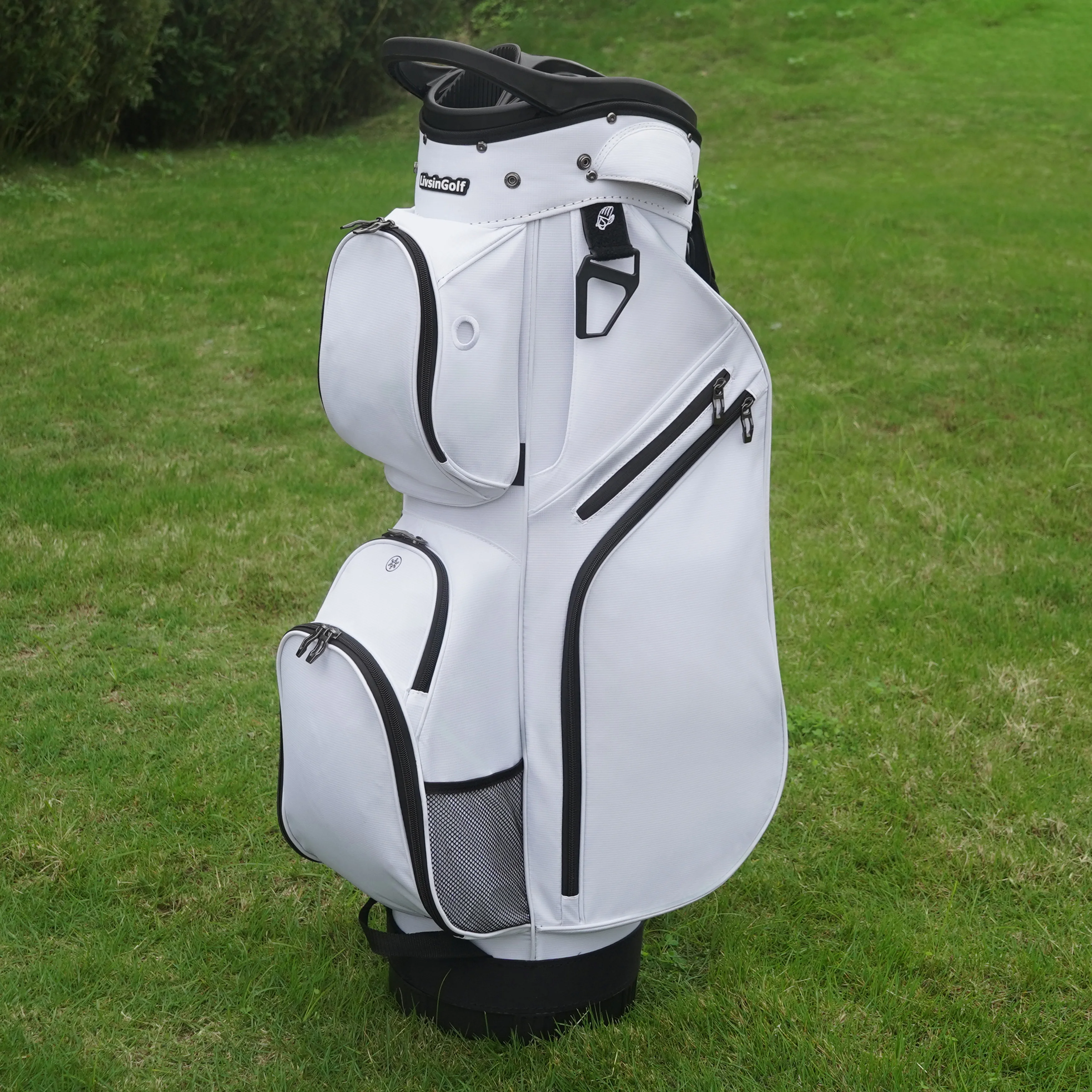 

Golf 14-Way Full-Length Divider Cart Bag with Lock-Caddy Top, Silent Club Organization for Golf Carts