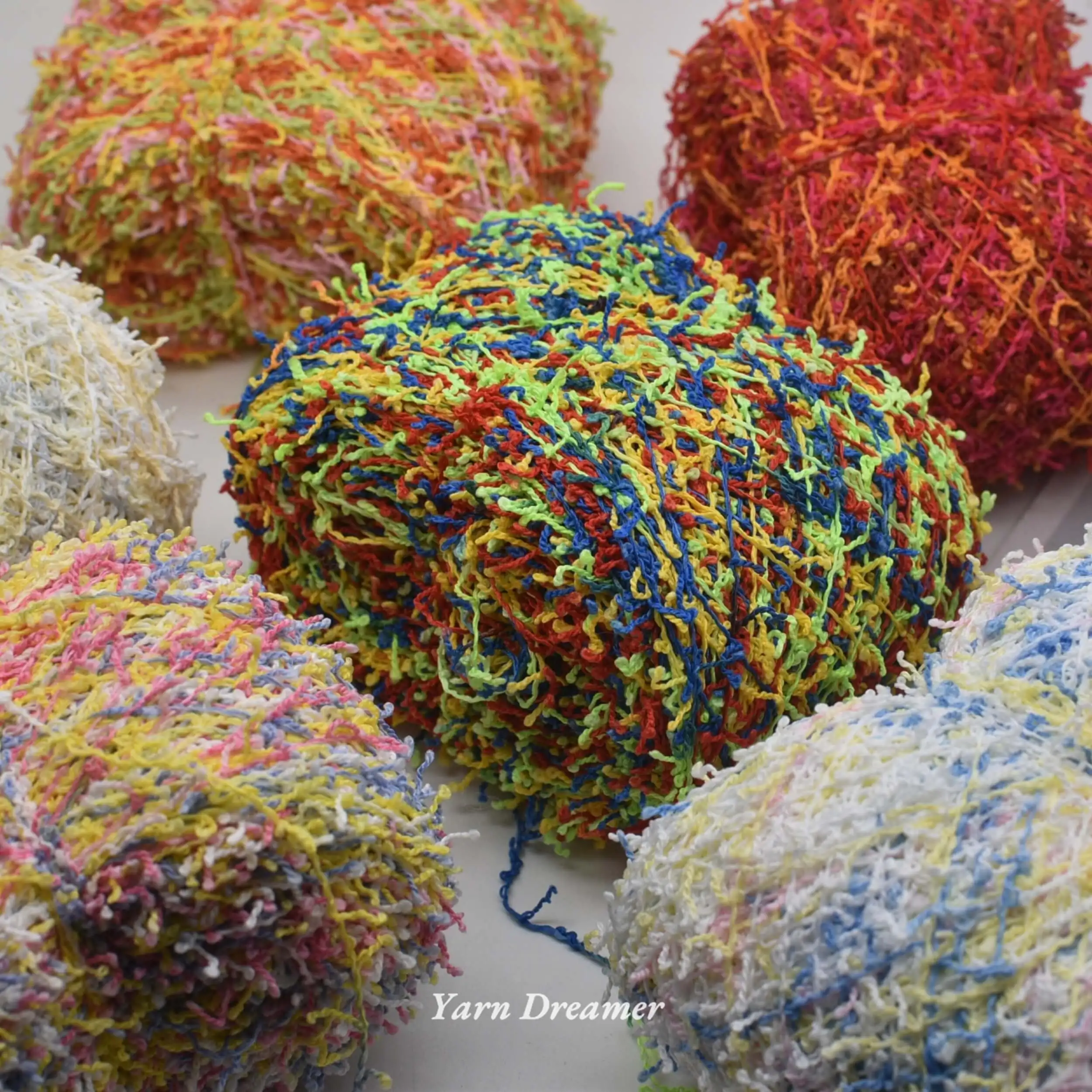 

Gradient Yarn for Crochet Thread Thin Crochet Yarn 100g Fancy Puffy Yarn Art Knitting Thread Yarnie Yarnart