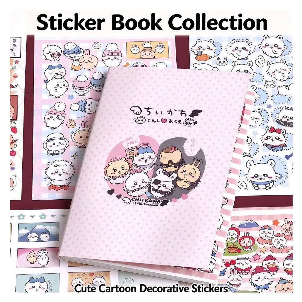 Anime Sticker Book, Soft Kawaii Cartoon Stickers, Portable DIY Decorations, Scrapbook Journal Supplies