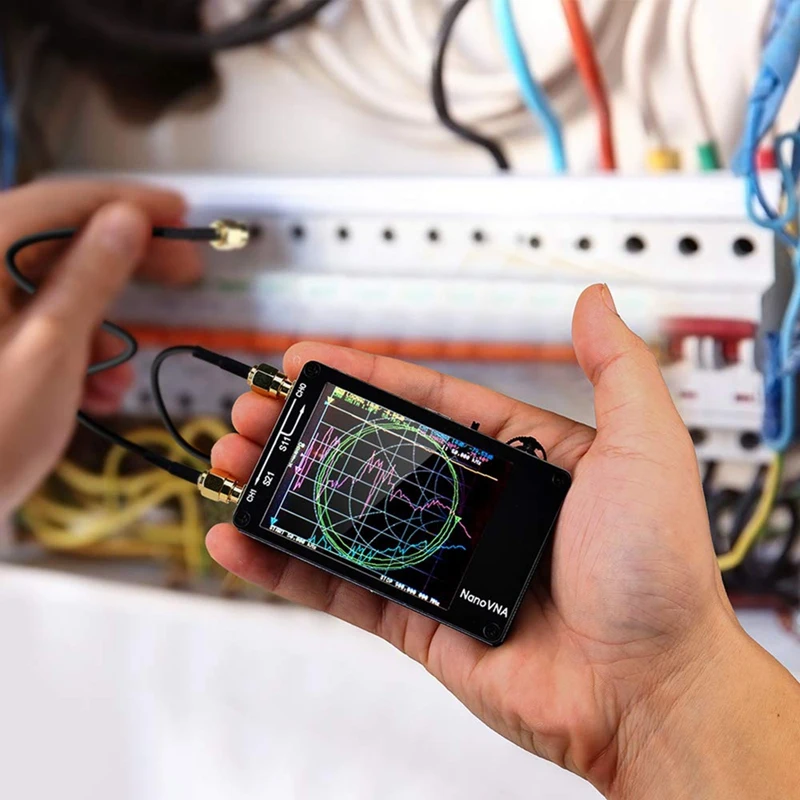 Imagem -03 - Nanovna-analisador da Antena da Rede do Vetor h Verificador do Espectro mf hf Vhf Frequência Ultraelevada Entalhe 10khz 1.5ghz 2023 Novo