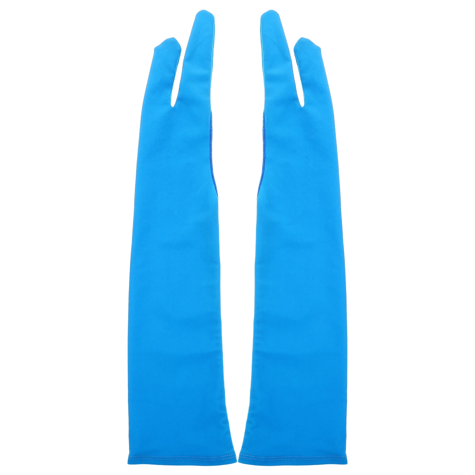 1 زوج الرسم قفاز تمديد تنفس إصبعين الفنان قفاز لليد اليمنى اليسرى النخيل رفض الرسم الفني الرقمي #1