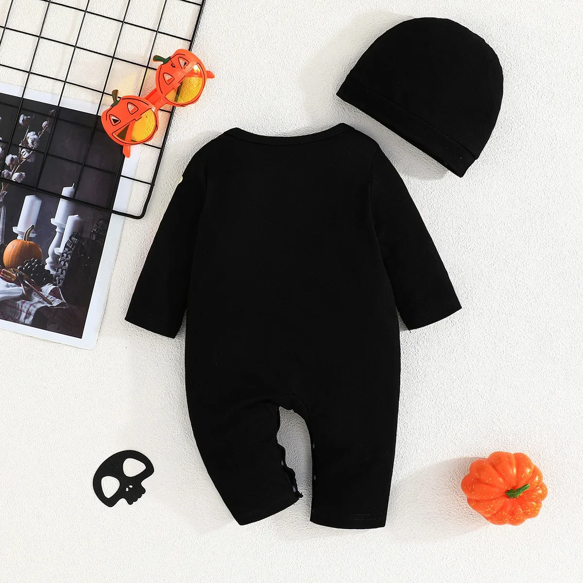 Infant Jumpsuit 2024 Halloween Skeleton Character Dress Up Costume Boys Girls Fashion Luminous Onesie Baby New Year Gifts