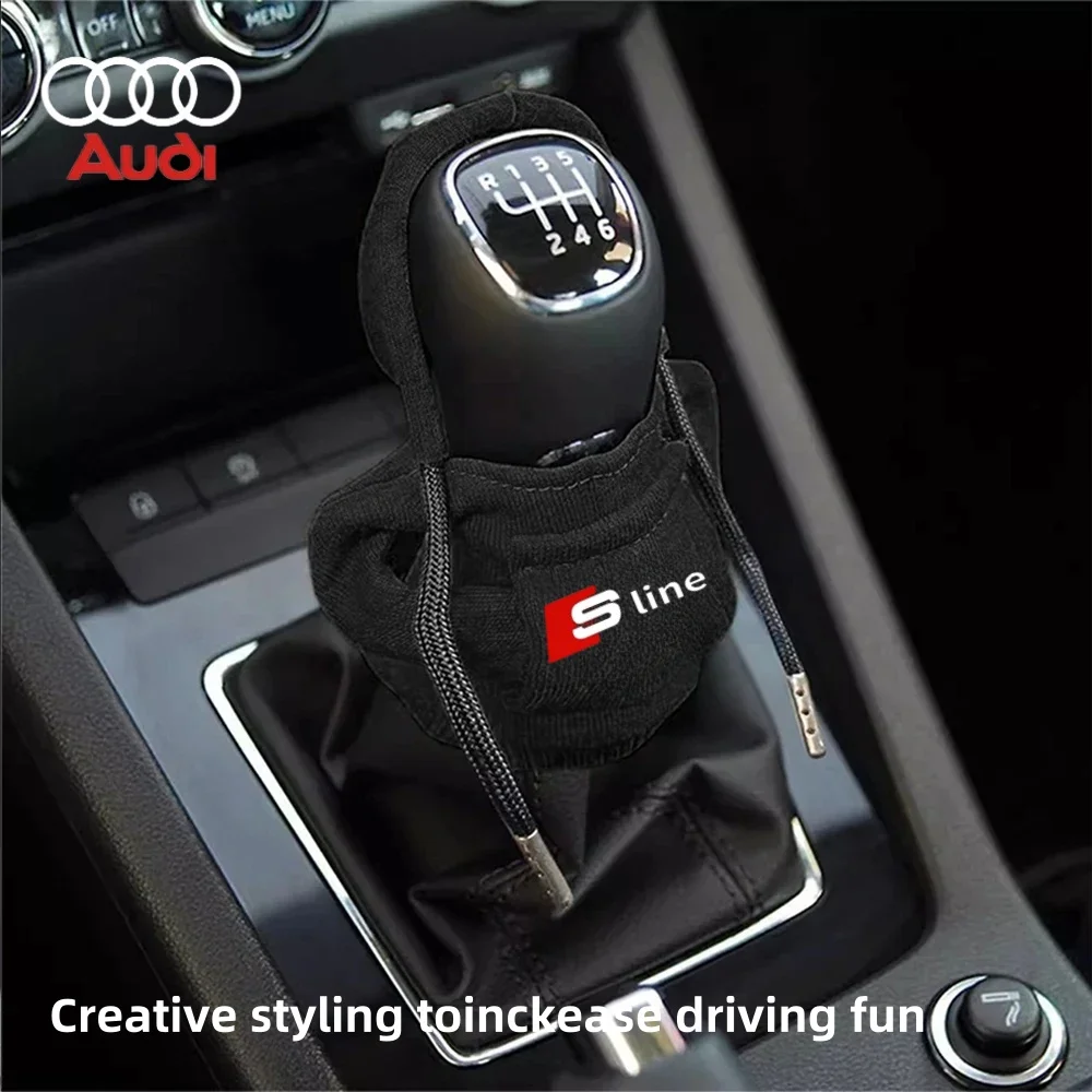 

1Pcs Hoodie Car Gear Shift Knob Cover Manual Handle Sweatshirt Cover for Audi A4 Tt A6 A3 A8 Q3 Q5 Q7 Q8 A1 A3 8P 8V Accessories