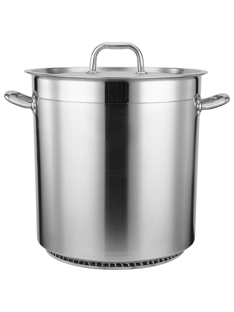 Fin soup bucket Commercial gas composite bottom Energy-saving large soup pot Brine pot bucket Heat accumulation