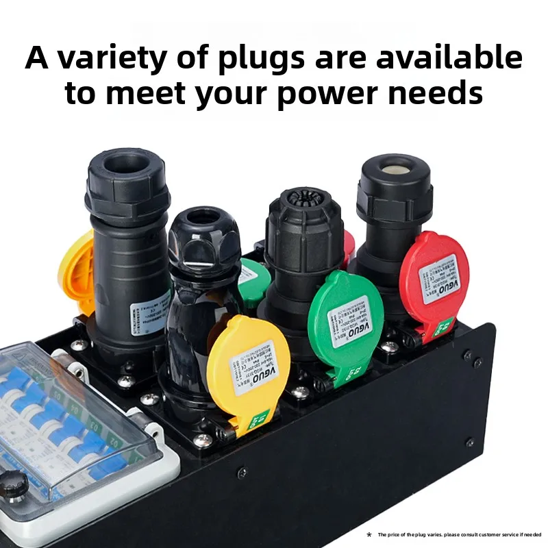 12-In/6-Out Portable Power Distribution Box – Waterproof Stage LED Power Rack for Outdoor Events & Displays