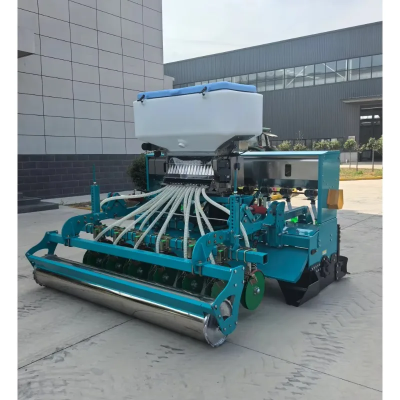 12 Rows Precision Power Harrow-Airseeder | Multi-Crop Planter With Fertilizer Electric Drive System