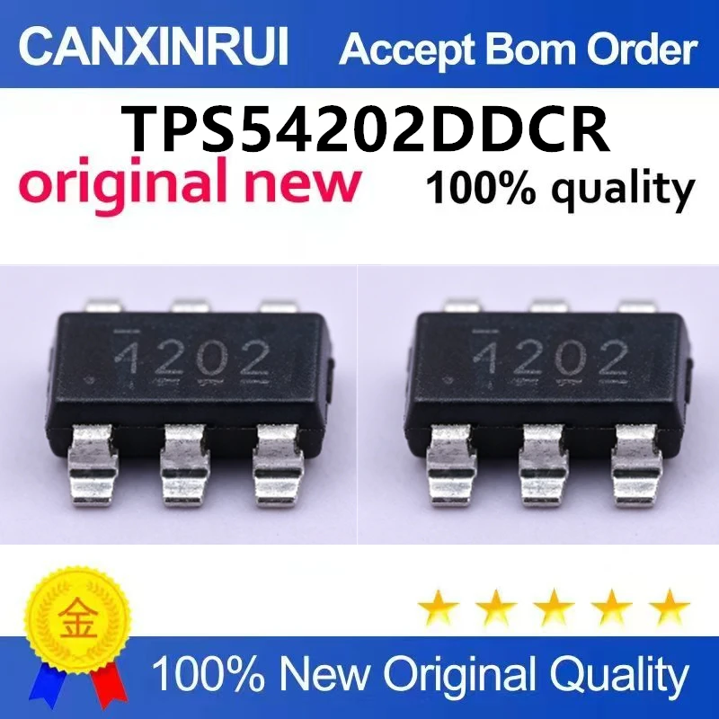 （5pcs-100pcs）Original genuine patch TPS54202DDCR SOT-23-6 synchronous buck converter chip