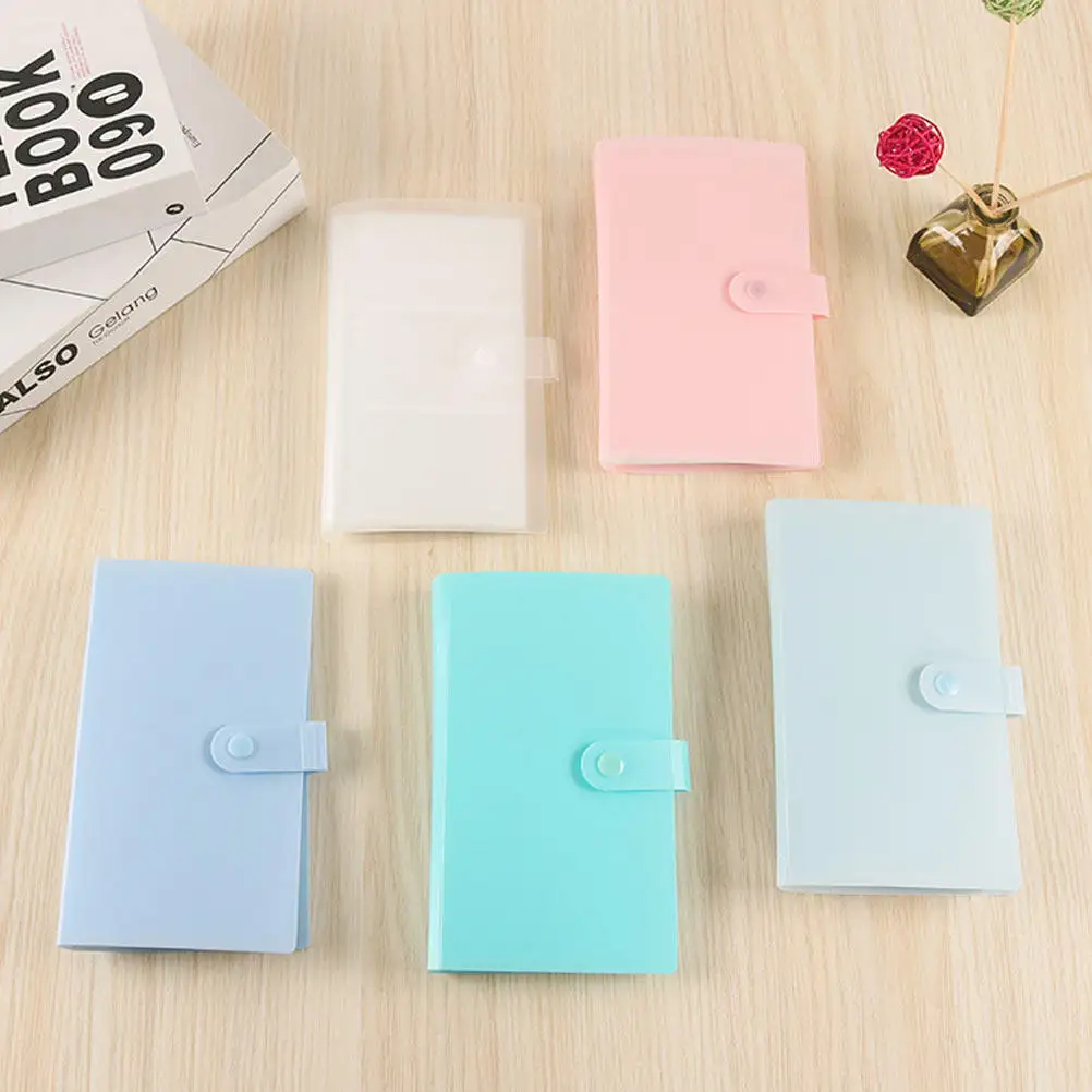 Cards Storage Album Compact Card Holder Game Cards Storage Book Business Card Organizer Durable Plastic Picture Album