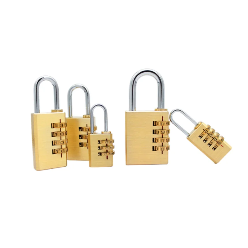 New Padlock Solid Brass Lock Digit Combination Password Secret Code for Gym Locker Sports Fence Toolbox Gate Case Hasp Storage