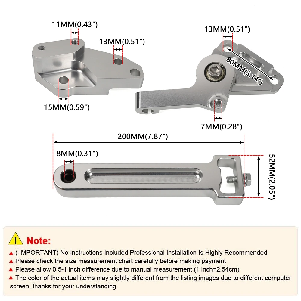 RASTP-D-Series Engine Hydraulic Hydro Transmission Conversion Kit Motor Mounts For 1988-1991 Honda Civic CRX EF RS-EM1052