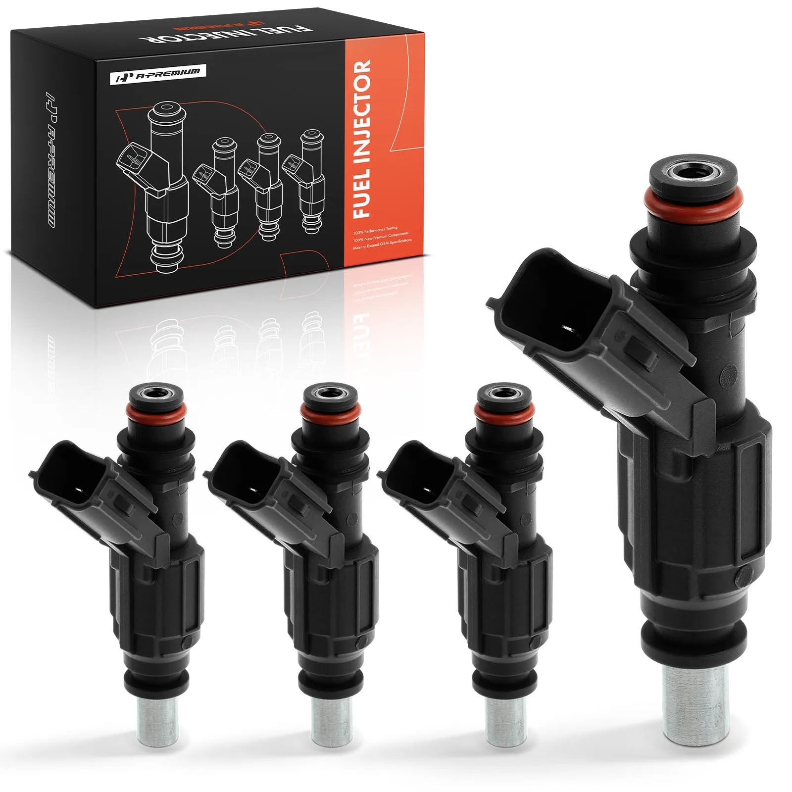 A-Premium 4Pcs Fuel Injector for Toyota Corolla ZZE141 ZZE150 ZZT250 Auris Avensis