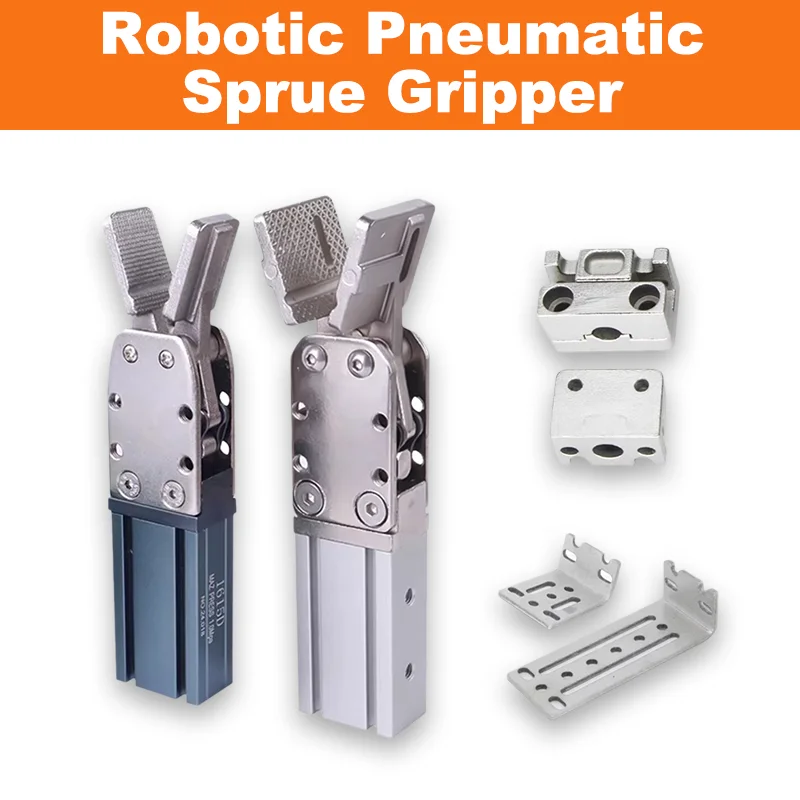 

Robot Arm Pneumatic Gripper Cylinder Single/Double Acting Manipulator End Clamp for Pick and Place 2015D 1615D