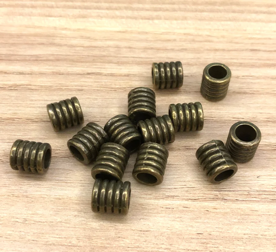 

20pcs 7*8mm,hole 4mm Thread spacer beads handmade findings Zinc Alloy Metal HW2888