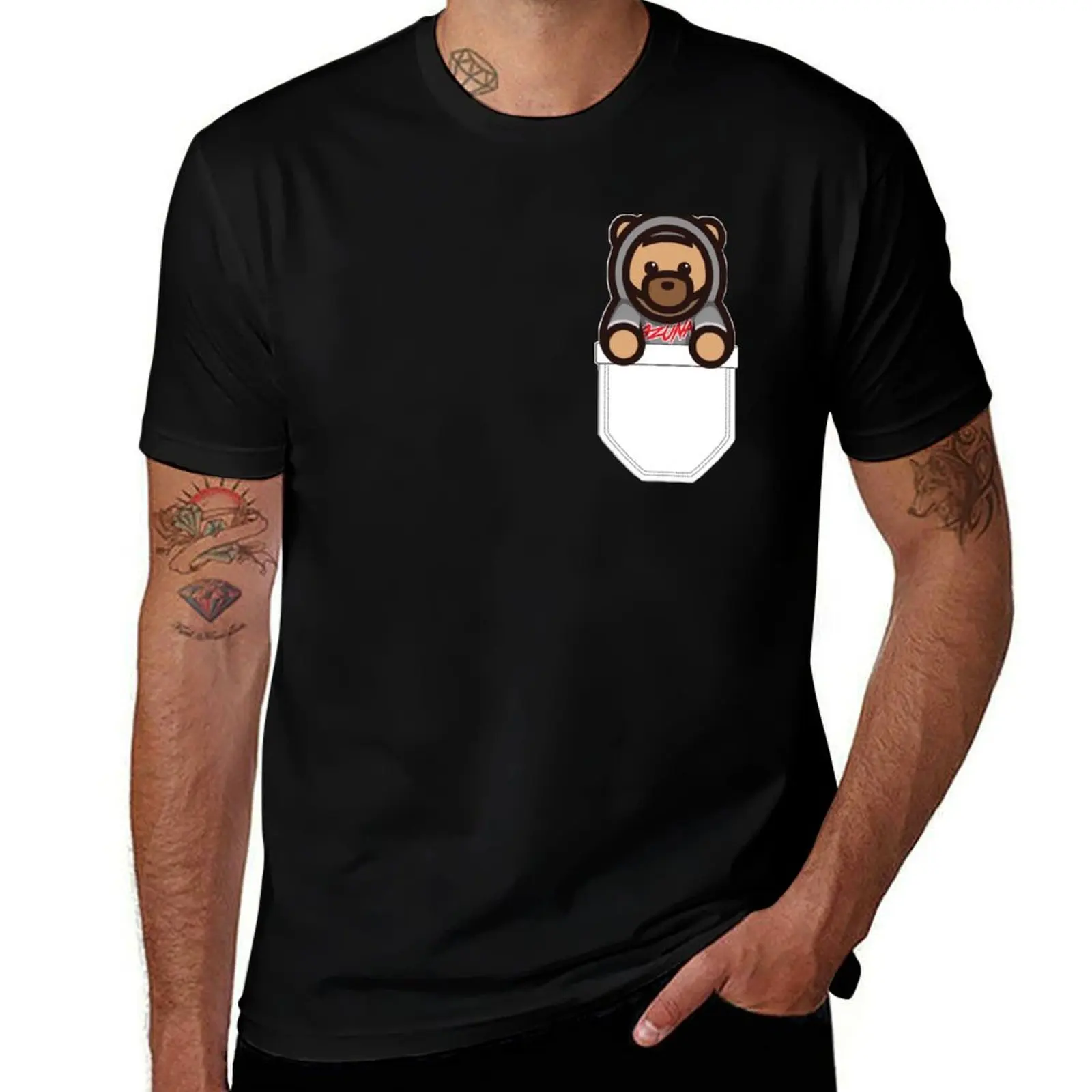 

cotton shirt print shirts t custom luxury high man T-Shirt t heavy brand quality shirt t Oso man Pocket Ozuna