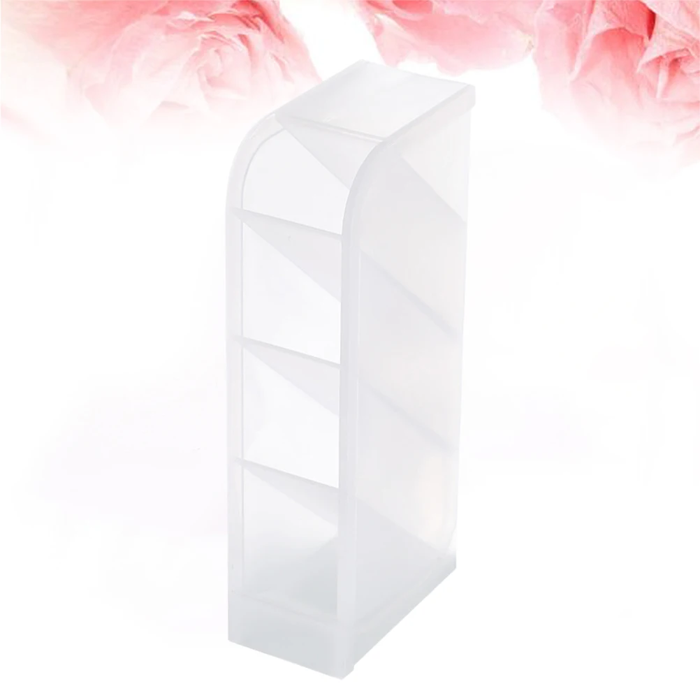 

Sturdy Transparent Desktop Organizer 4 Grids Multifunctional Stationery Socks Storage Box Space Saving Makeup Case For